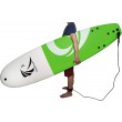green beginner surfboard