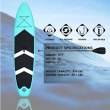 green inflatable paddle board