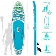 green palm leaf stand up paddle board