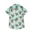 guys flamingo and tree print shirt