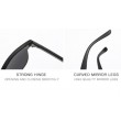 half frame prescription sunglasses