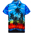 blue coconut hawaiian shirt mens