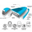 inflatable paddle blue board