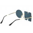 dark grey letter design tinted lens sunglasses