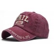 wine red letter embroidered  baseball cap