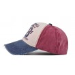 multicolor letter baseball cap