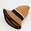 metal letter decor straw hat