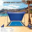 navy blue pop up beach sunshade sun shelter