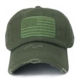 olive tactical operator flag patch cap