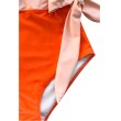  orange/white push-up padded swimwear beachwear one-piece swimsuit