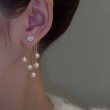 pearl tassel earrings for women