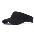 black adjustable sun visor hat