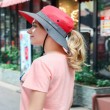 ponytail hole foldable sun fishing hat