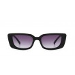 purple gradient thick-frame square sunglasses