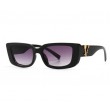 purple thick square frame sunglasses