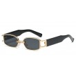 thin black rectangle sunglasses
