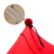 red pop up beach tent