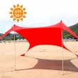  red beach canopy tent
