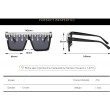 rhinestone decor flat top black sunglasses