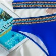 royal blue contrast trim top