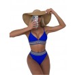 royal blue triangle bikini top