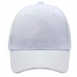solid white baseball cap
