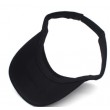 plain black visor hat