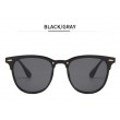 black sunglasses with gold bar