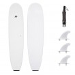 blue premium foam wax free soft surfboard