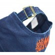 yellow letter embroidery blue  baseball cap