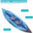  ztotop 2-person blue inflatable kayak